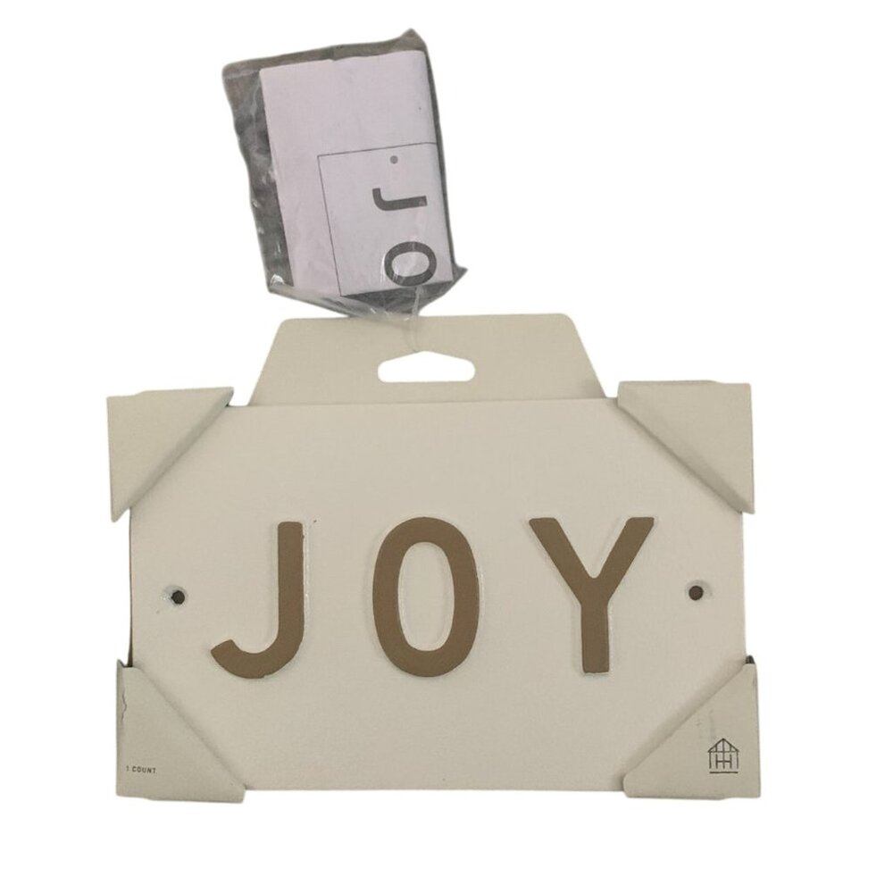 NEW HEARTH &‎ HAND GOLD/WHITE JOY WALL HANGING
